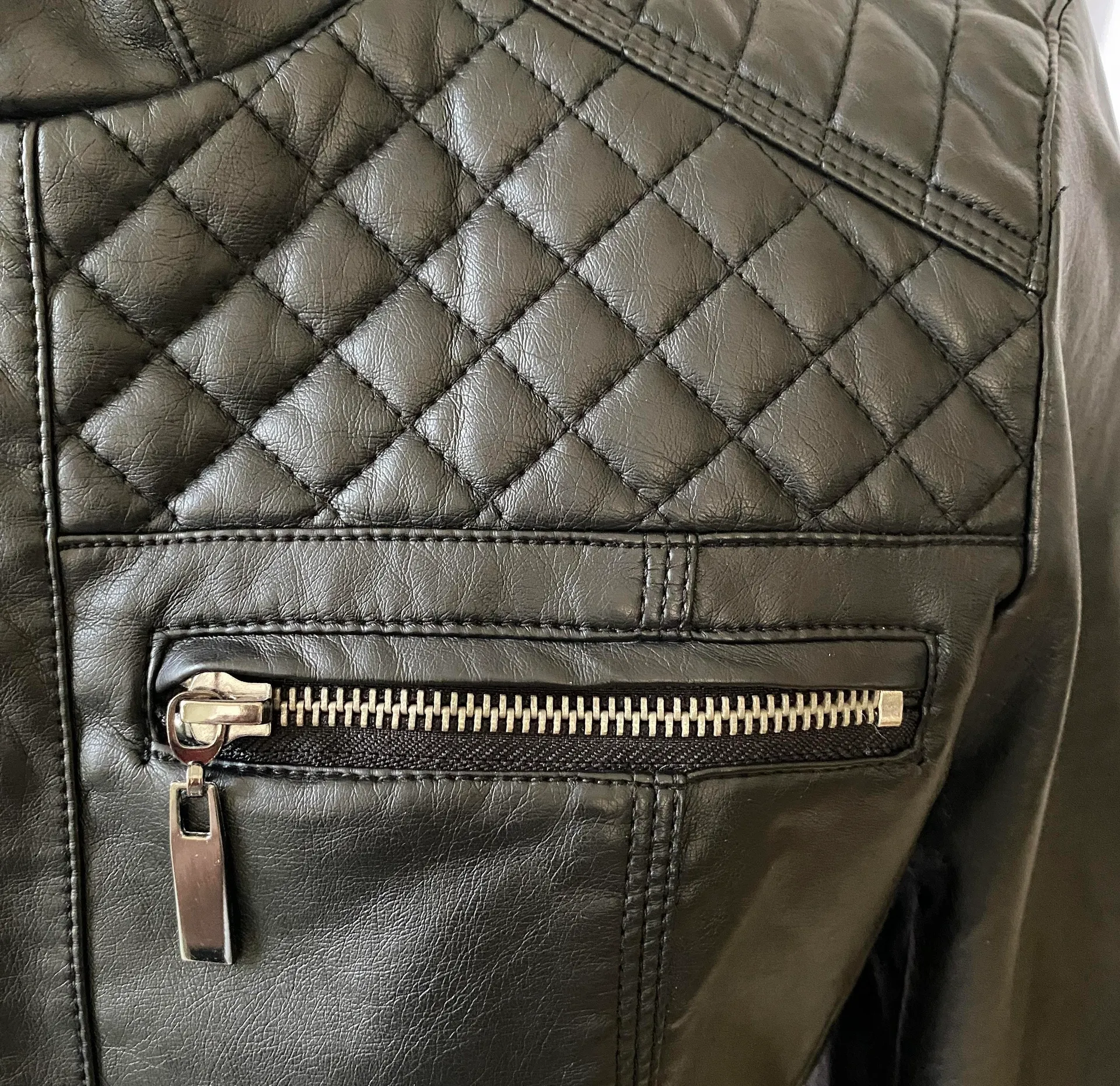 New York & Company Vegan Leather Jacket  - Image 7