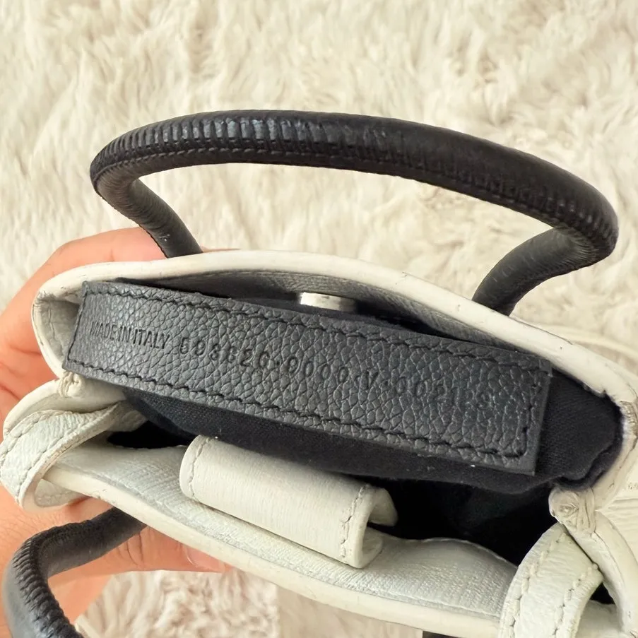 BALENCIAGA Shoulder Bag Phone Holder 593826 Crossbody Calfskin‎ White Runway - Image 10
