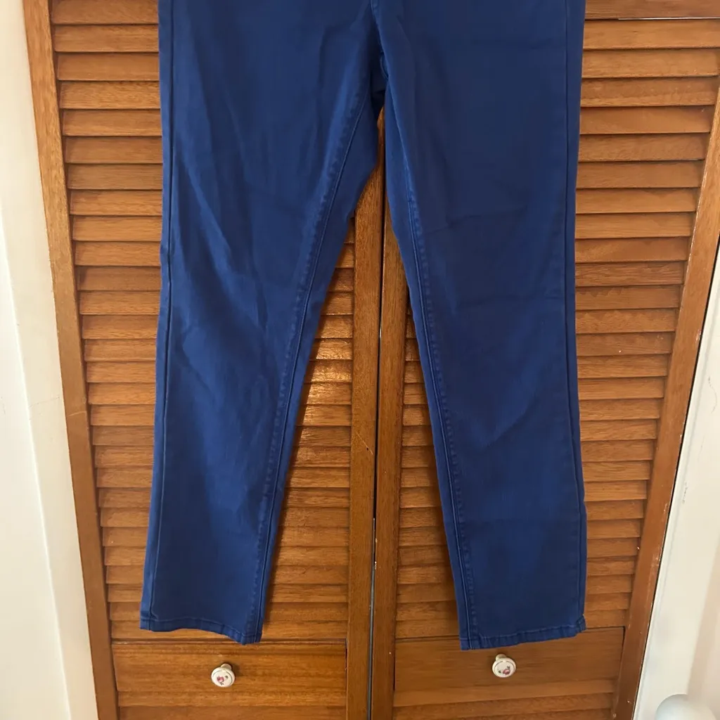 White House Black Market Women’s Blue Denim Slim Ankle Jeans Sz 4R - Image 3