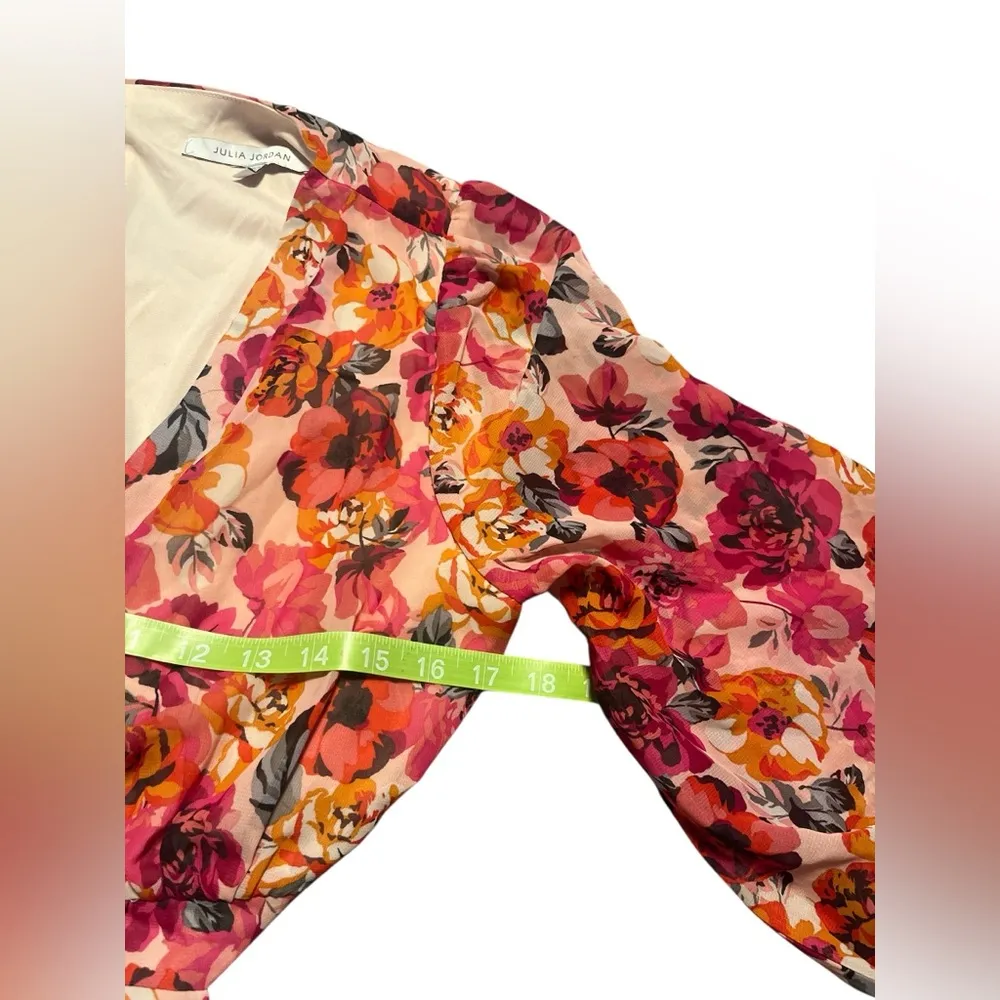 Julia Jordan Floral Cutout Midi Dress Size 10 - Image 8