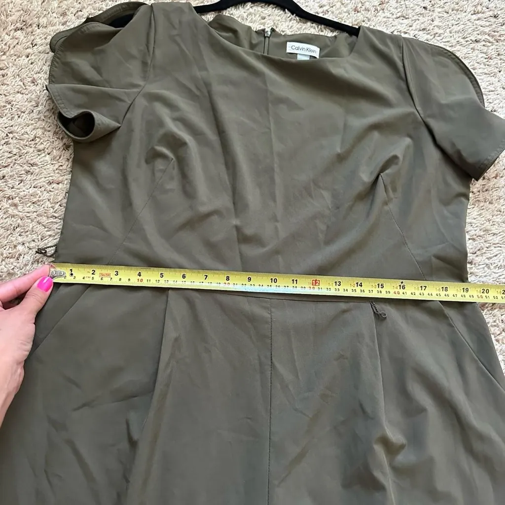 Calvin Klein  Women’s Green Jumpsuit Size 16 - Image 6