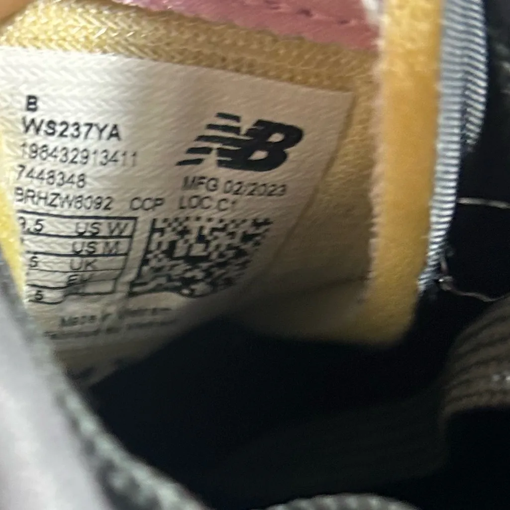 New Balance 237 Retro Sneaker Blacktop Pink/Lilac Cloud/White Sneaker Sz9.5 - Image 10