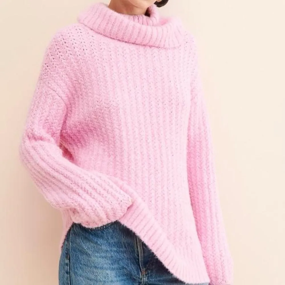 Maeve by Anthropologie Pink Turtleneck Pullover Sweater - Image 3