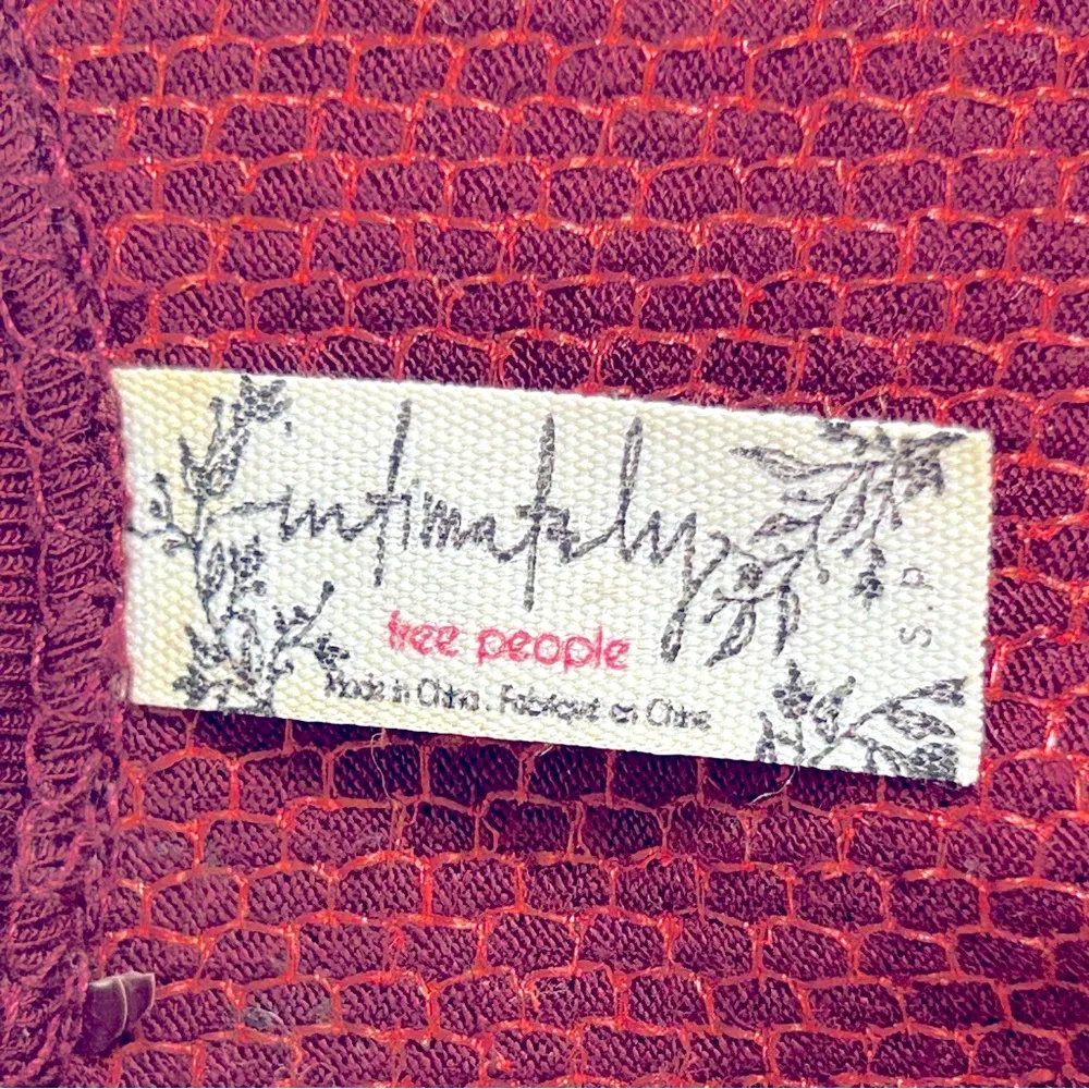 Free People Seeing Double Red Sequin Dress Size S - Image 10