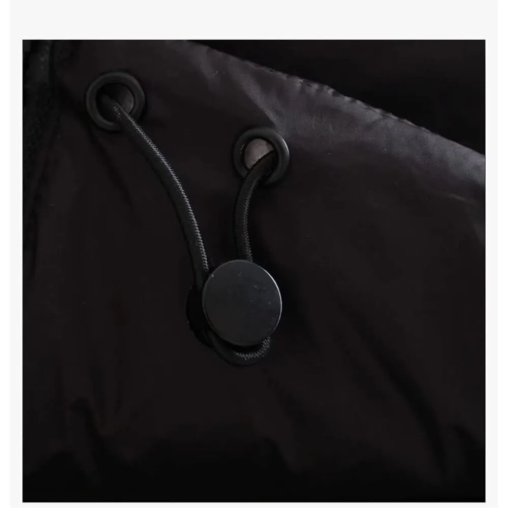 NEW Crop Puffer Vest Winter Lightweight S Black - Image 6