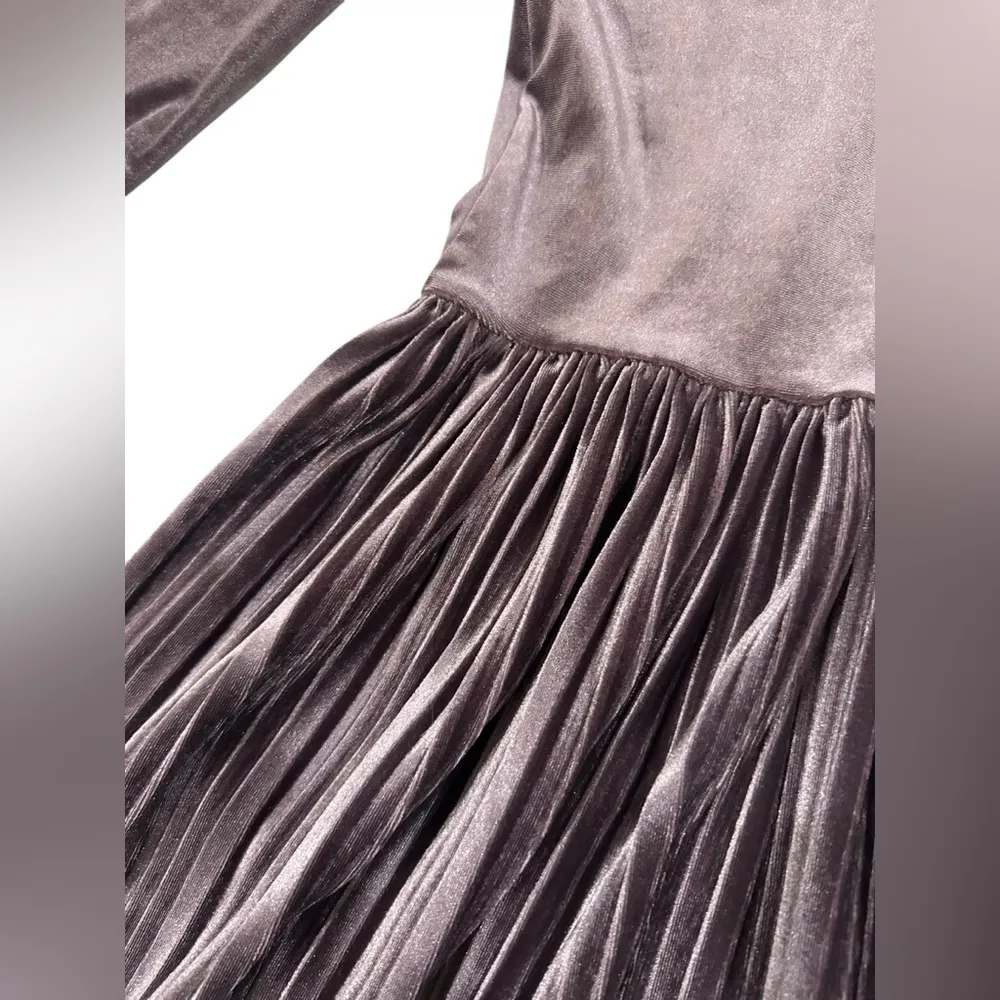 Club L London mauve velvet Pleated A - Image 5