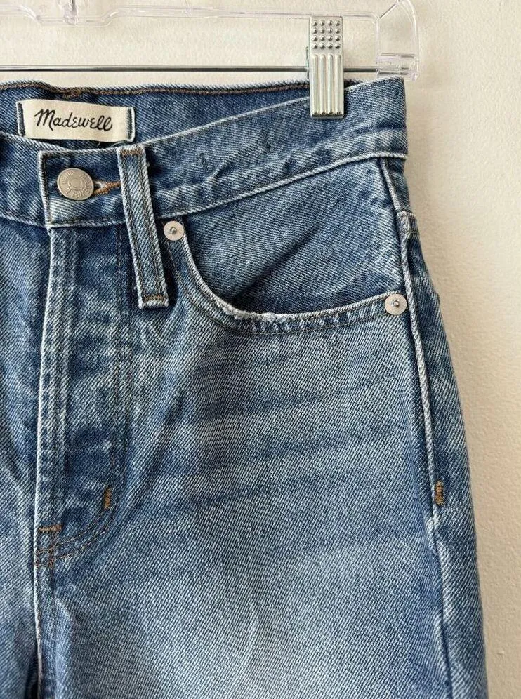 Madewell The Perfect Vintage Jeans Cormie Wash Button Fly High Waist Size 23 - Image 6
