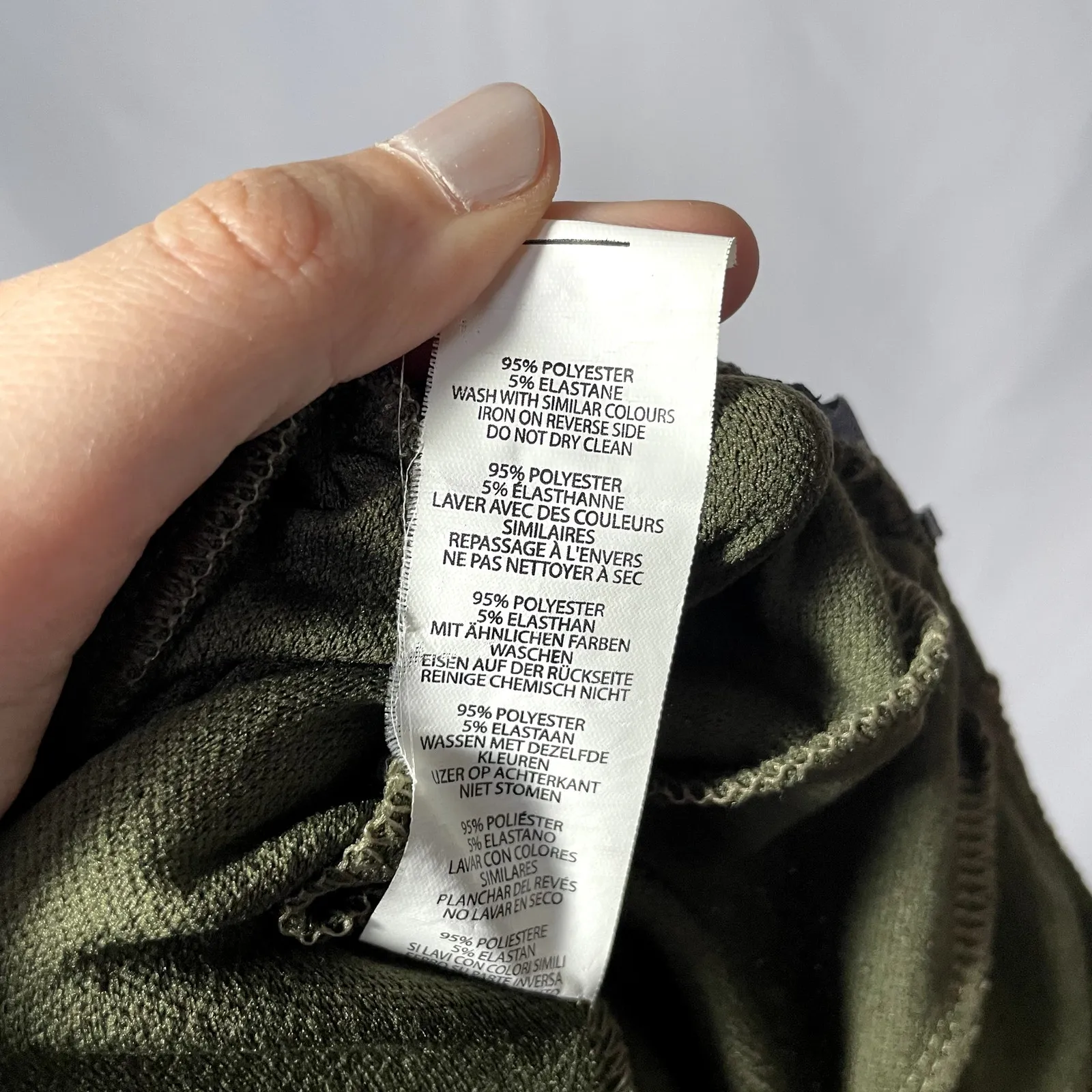 boohoo tall very tall wide leg green pants women's size 10 casual 36 inch inseam - Image 6