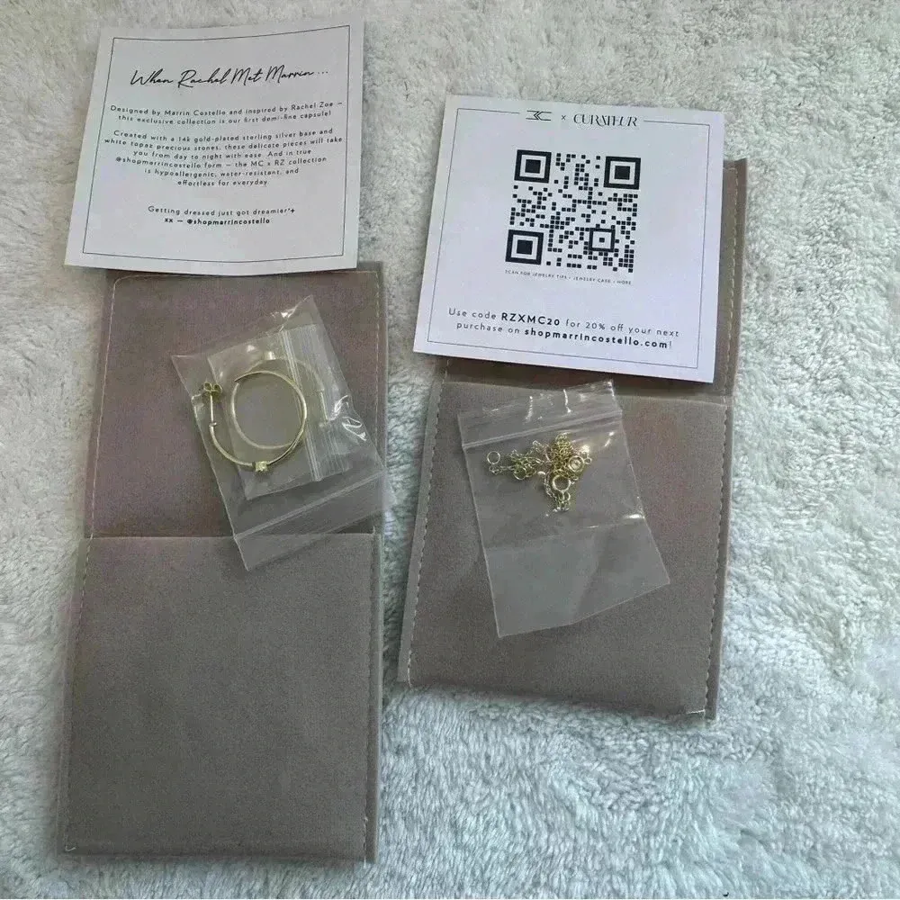 Marrin Costello Mystic Hoops and Soleil Bracelet set Gold - Image 2