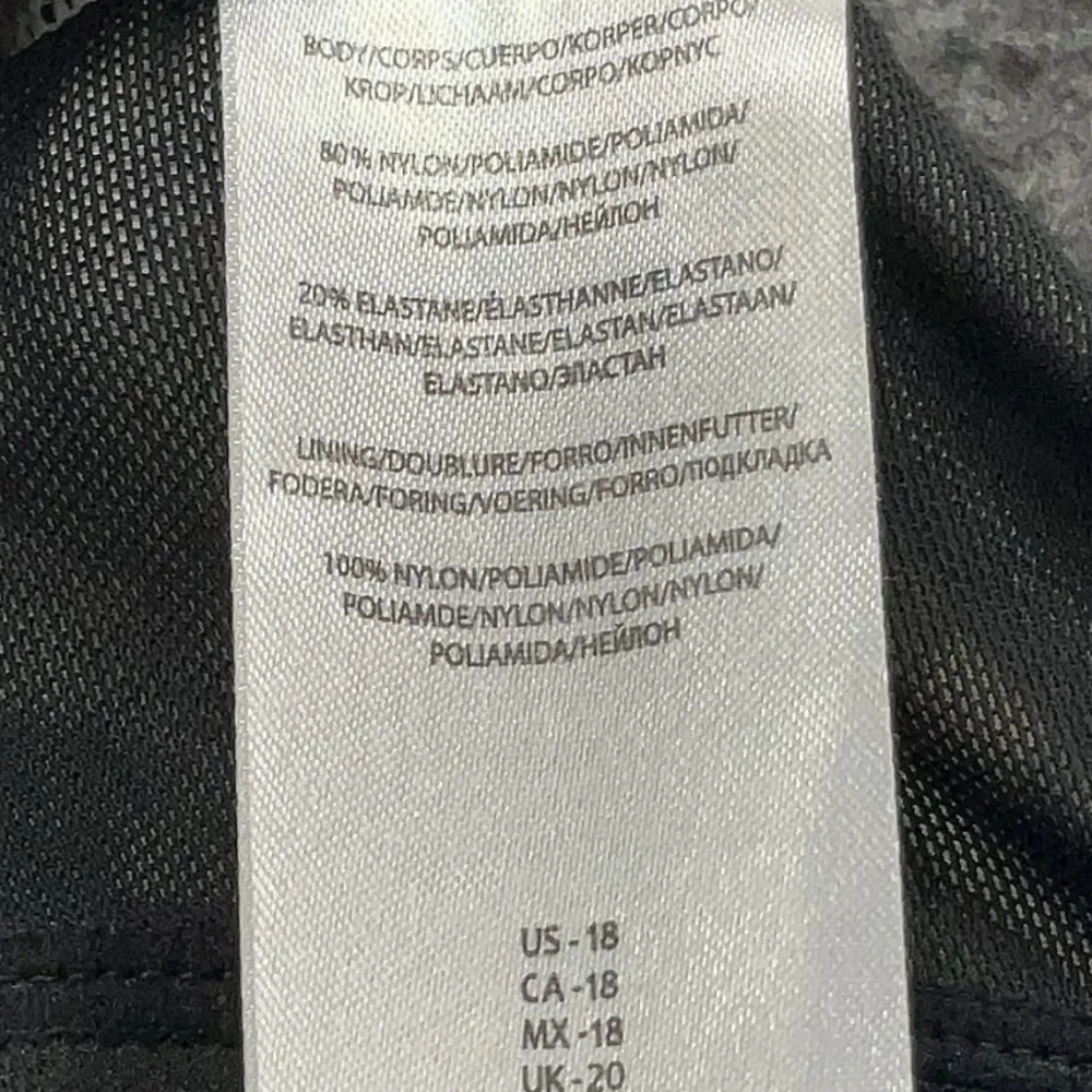 Sun & Sea Grey and Red One Piece Swimwear Chevron Pattern Women’s Plus Size 18 - Image 4