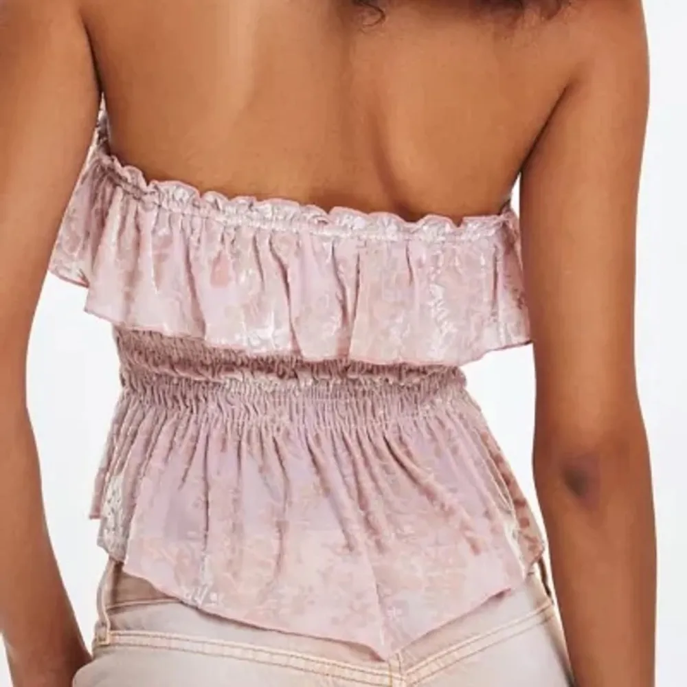 Kimchi Blue Clarabella Burnout Velvet Ruffle Top - Image 2