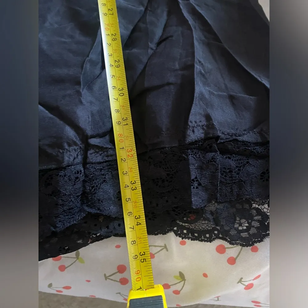 100% Silk Blue Ombré Maxi Skirt | Girly Trendy Preppy Size Medium - Image 9