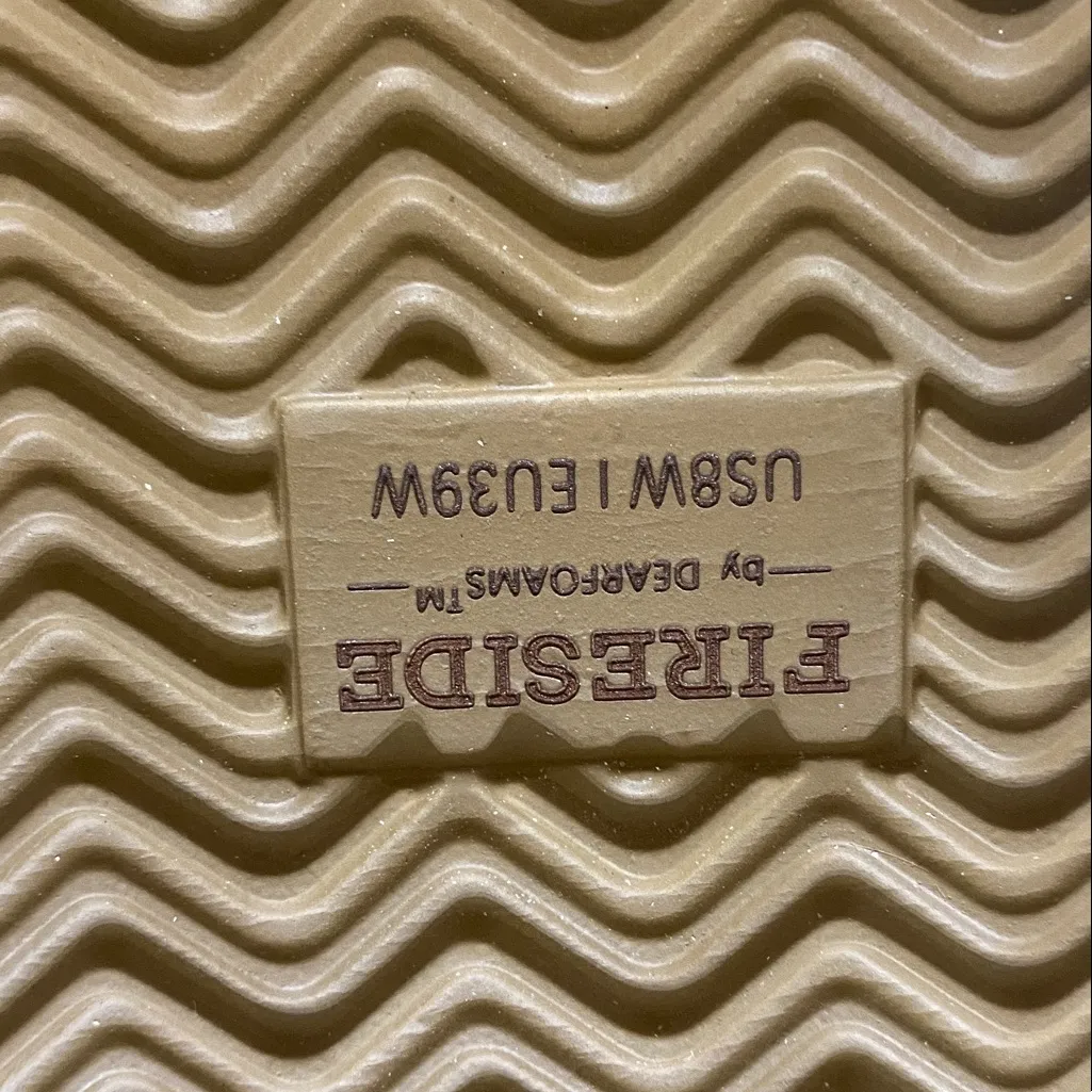 Dearfoams Fireside Shearling Slides size 8w - Image 8