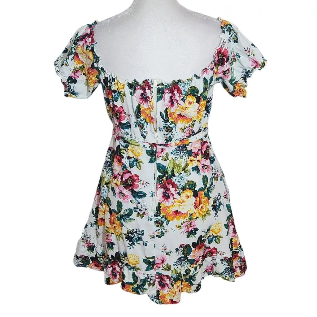 Speechless Floral Off the Shoulder Mini Dress Size Small Wedding Guest Dress - Image 2