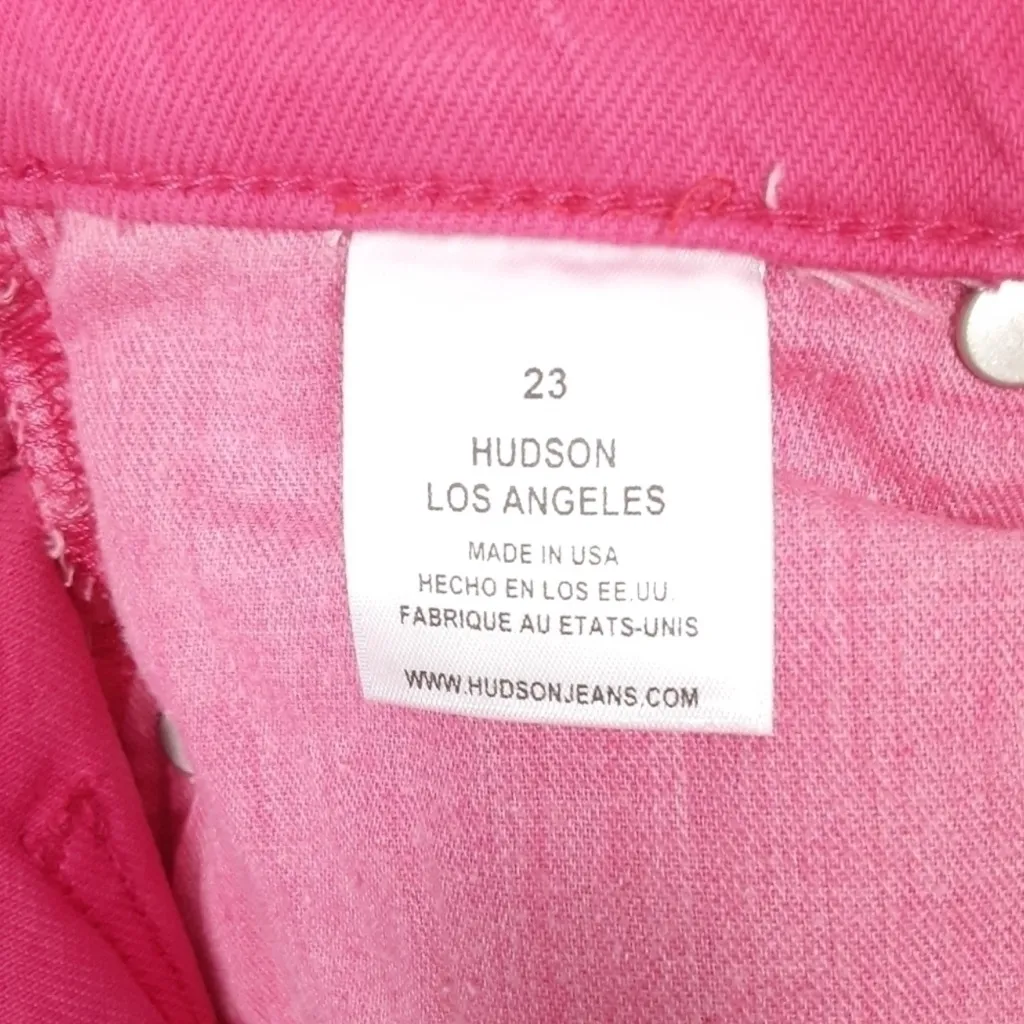 NWT HUDSON Hot Pink Cropped Holly High-rise Jeans - 23 - Image 8