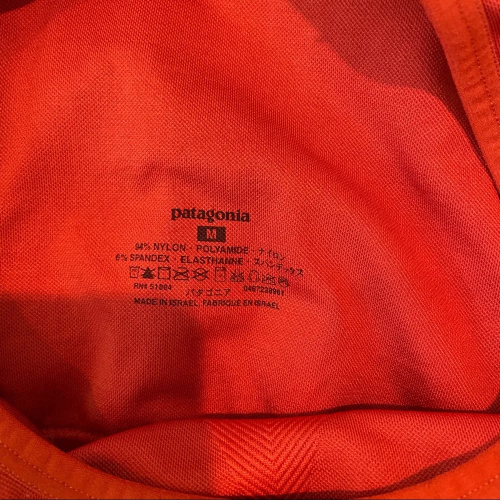 Patagonia  Burnt Orange Tank Top W/Shelf Bra.  Size Medium. EUC - Image 2