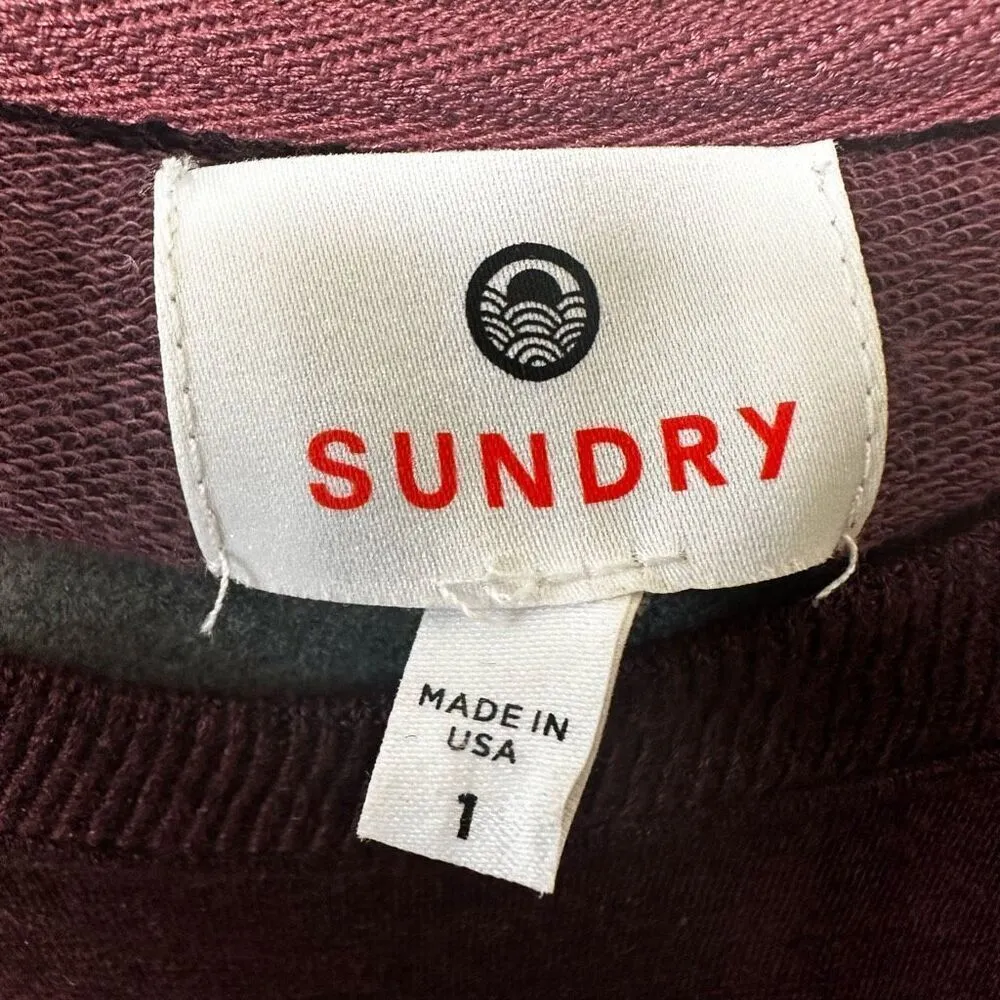 Sundry burgundy Je’Taime embroidered sweater - Image 8