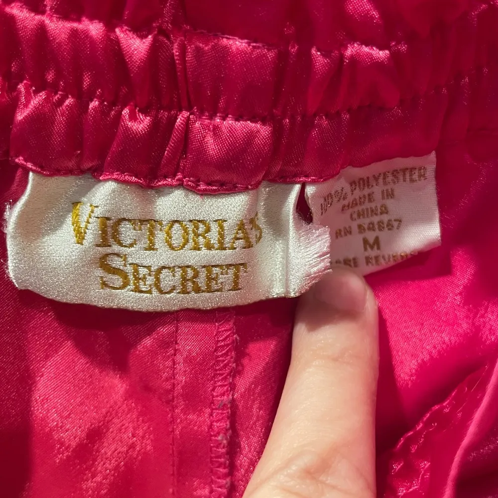 Vintage Victoria’s Secret Gold Label Satin Pajama Set Pink Medium - Image 6