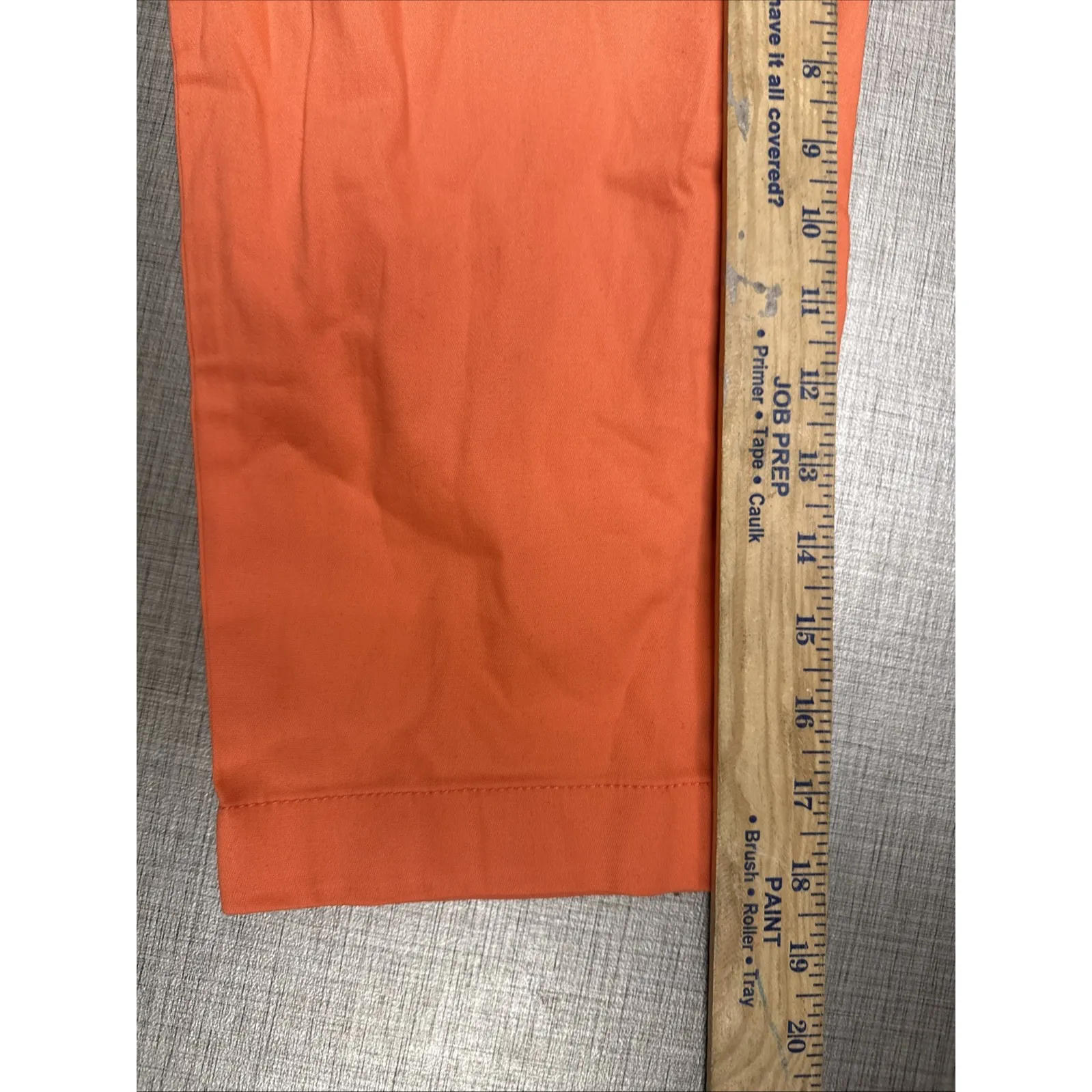 St. John's Bay Womens 8 Pants Crop Capri Orange Cotton Coral Slender  NWT - Image 7