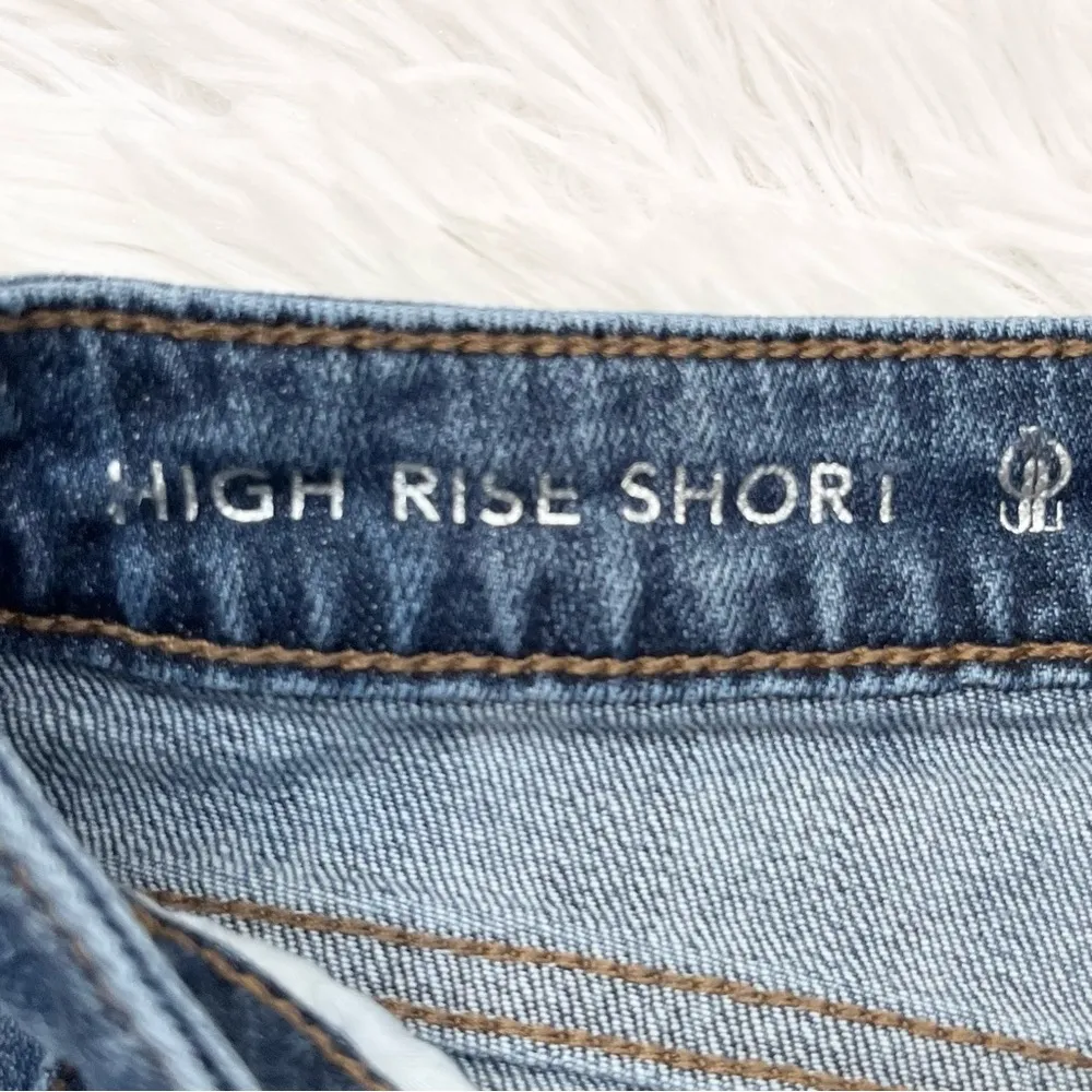 Women’s Blue Denim Jean High Rise Shorts 0 - Image 8