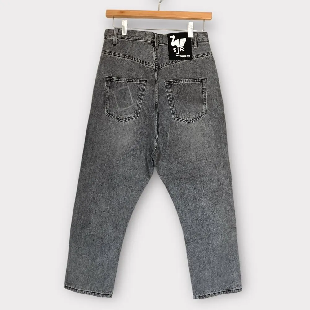 NWT Sandrine Rose The Virgin Label Straight Harem Leg Jeans Silver Womens 24 - Image 2