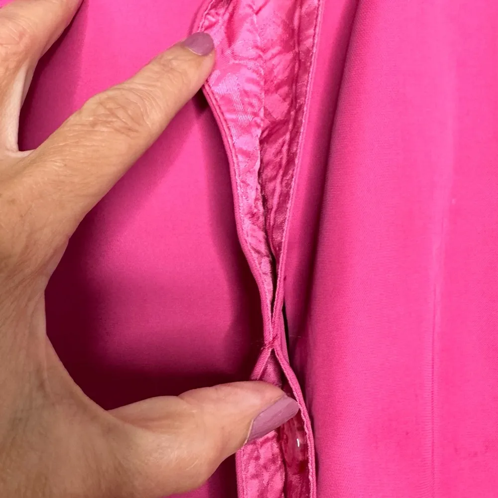 Jones New York Trench Coat in Dark Pink Size Medium Petite - Image 6