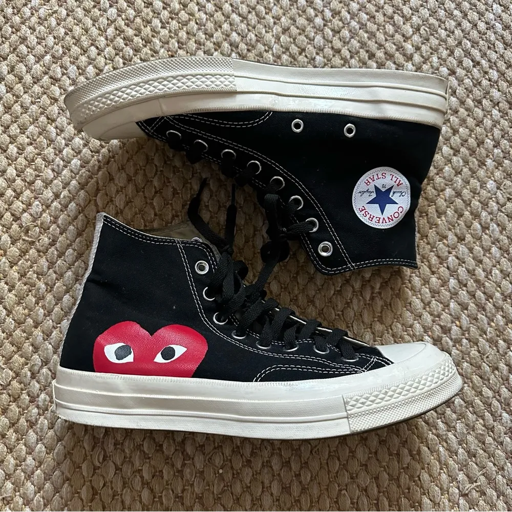Converse x Comme des Garcons Play Chuck Taylor All Star Sz. Size M-8/ W-10 - Image 2