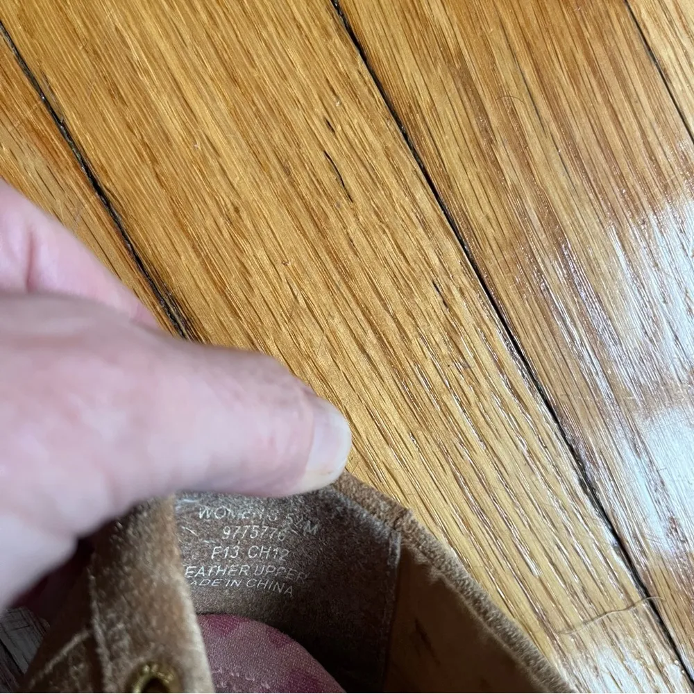 Sperry Top Sider Suede Tassel Boat Shoe Size 5-1/2 Womens Light Carmel Slip On - Image 6