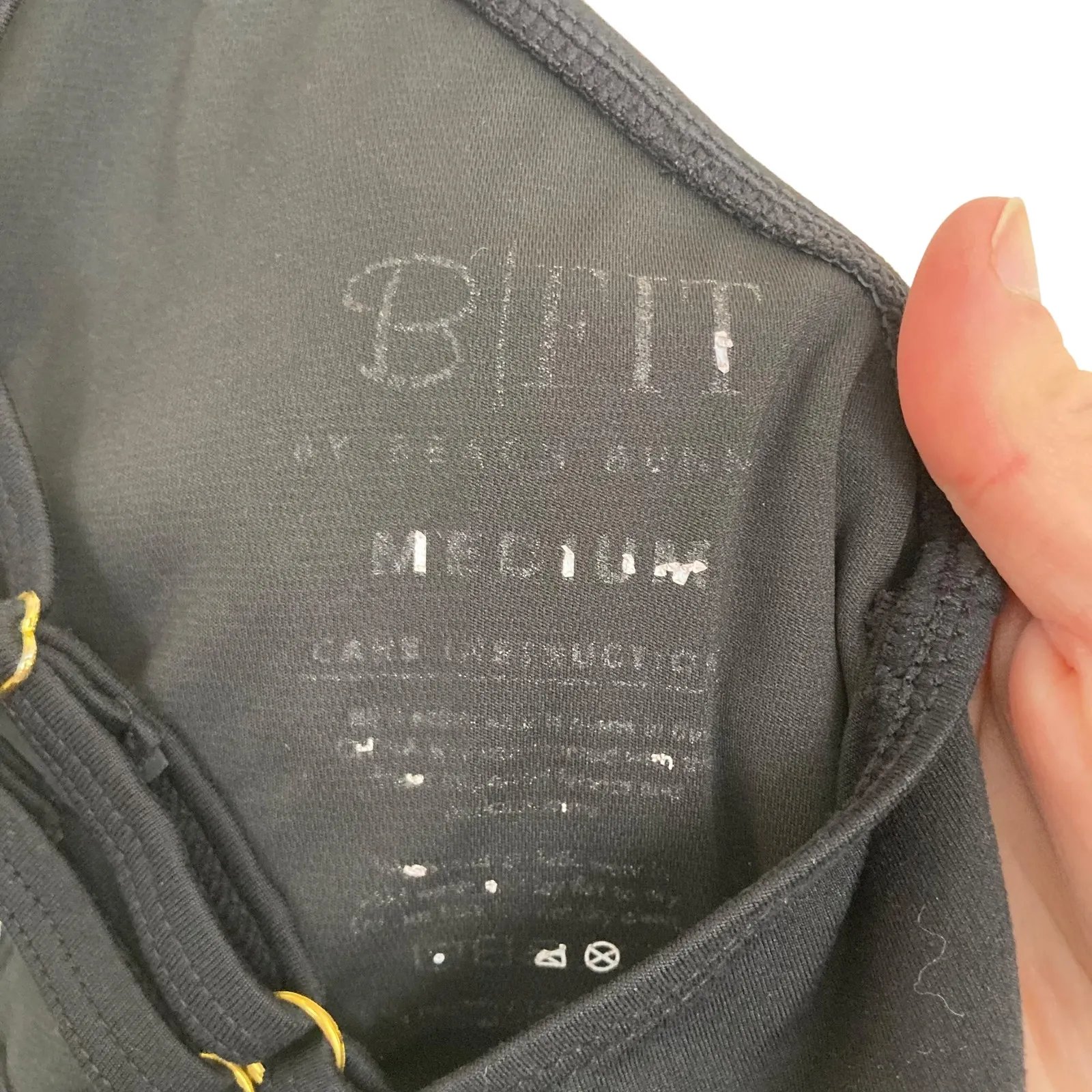 B Fit Beach Bunny Black High Neck Sports Bra Sz M - Image 4