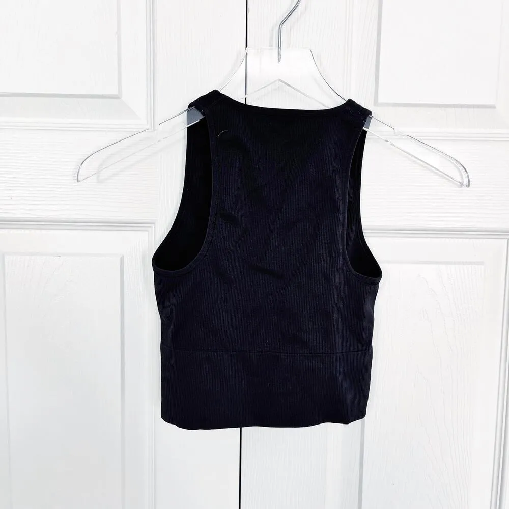 Athleta Black Aurora Seamless Crop Rib Tank - Image 5