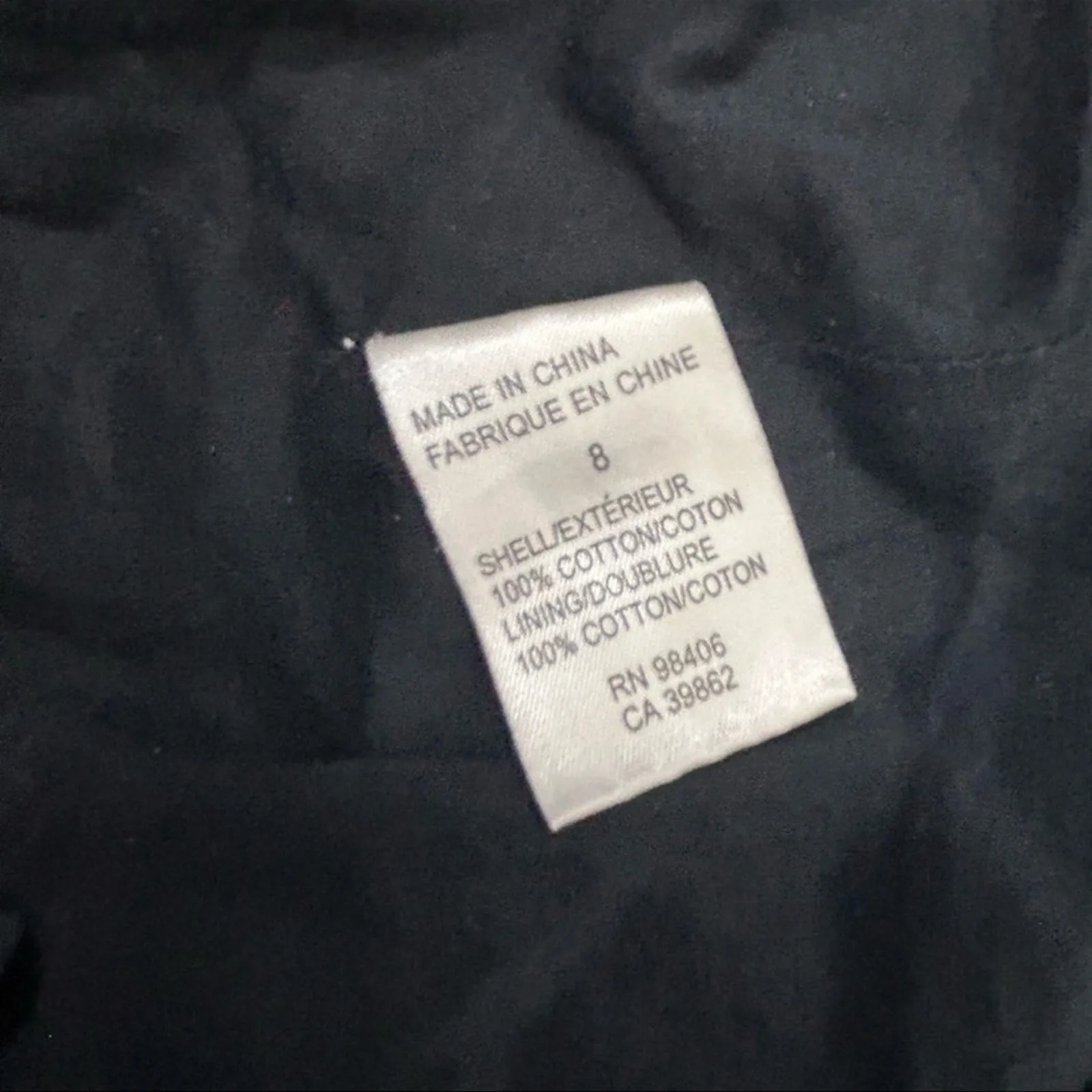 Theory Kadie Black Cotton Mini Dress Size 8 Sleeveless Little Black Dress - Image 9