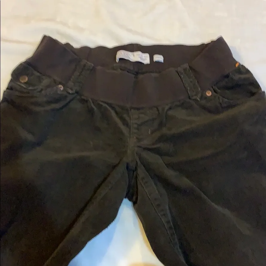 Old Navy Maternity Brown Corduroy Pants Low Rise - Image 6