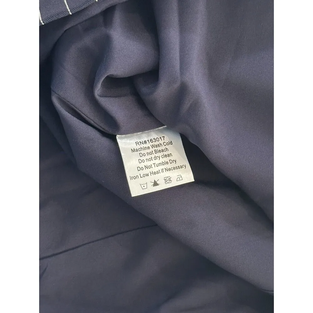 NWT Princess Polly Joni Navy Stripped Mini Dress Size 4 Small - Image 5