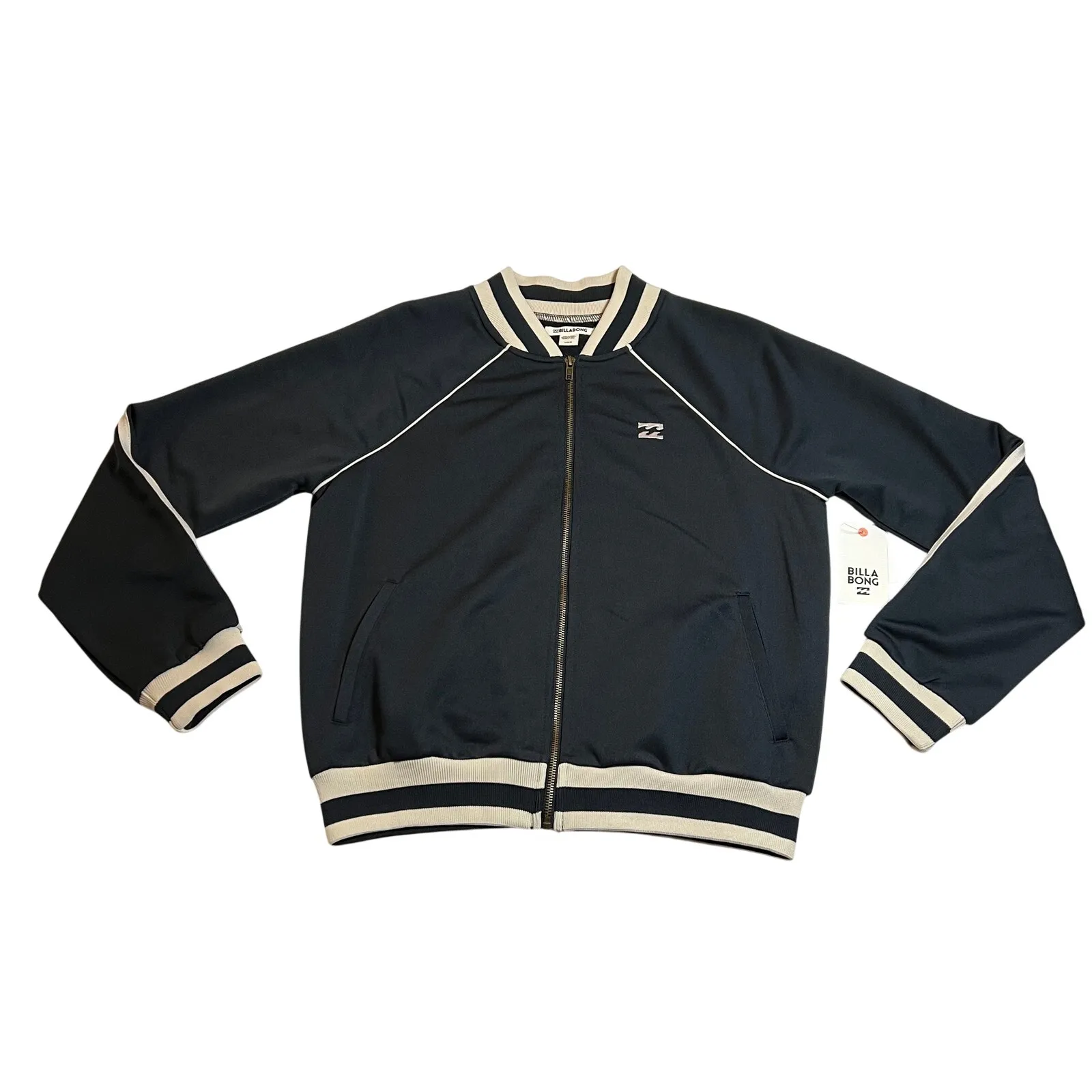 NEW Billabong Legacy Locals Only Bomber Jacket Size Large Casual Beach Surfing - Image 3