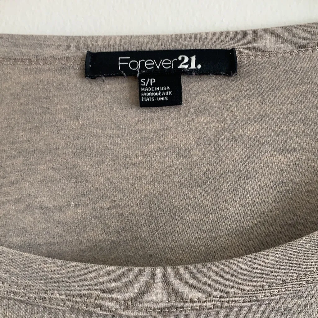 Forever 21  Distressed Long Sleeve Tee Small - Image 2