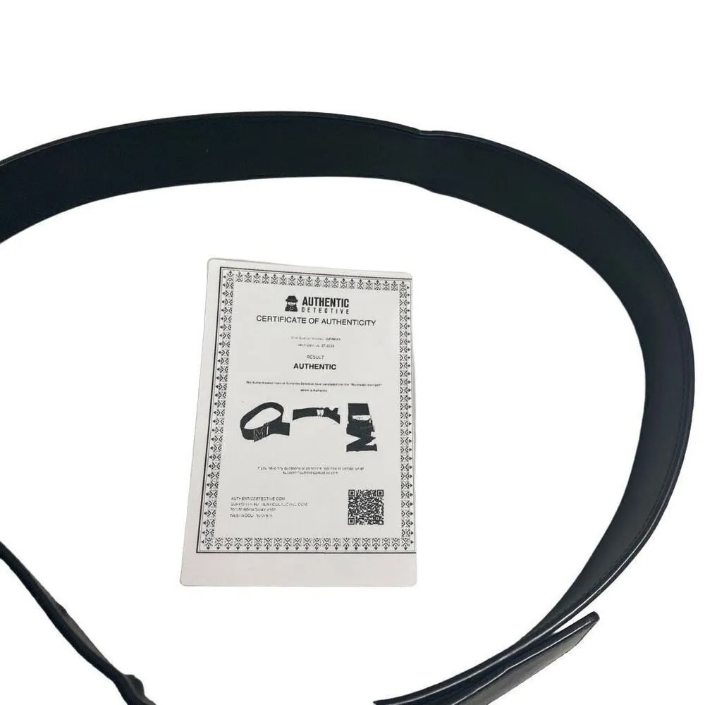 MCM Unisex Reversible Monogram Logo‎ Belt 45” length Black - Image 3