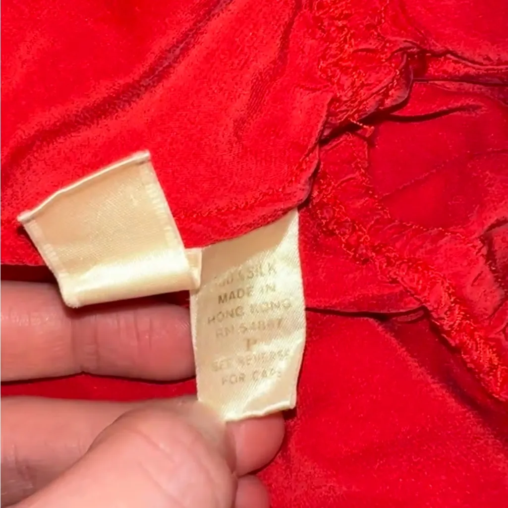 Victoria’s Secret Red Satin Lingerie Bodysuit - Image 5