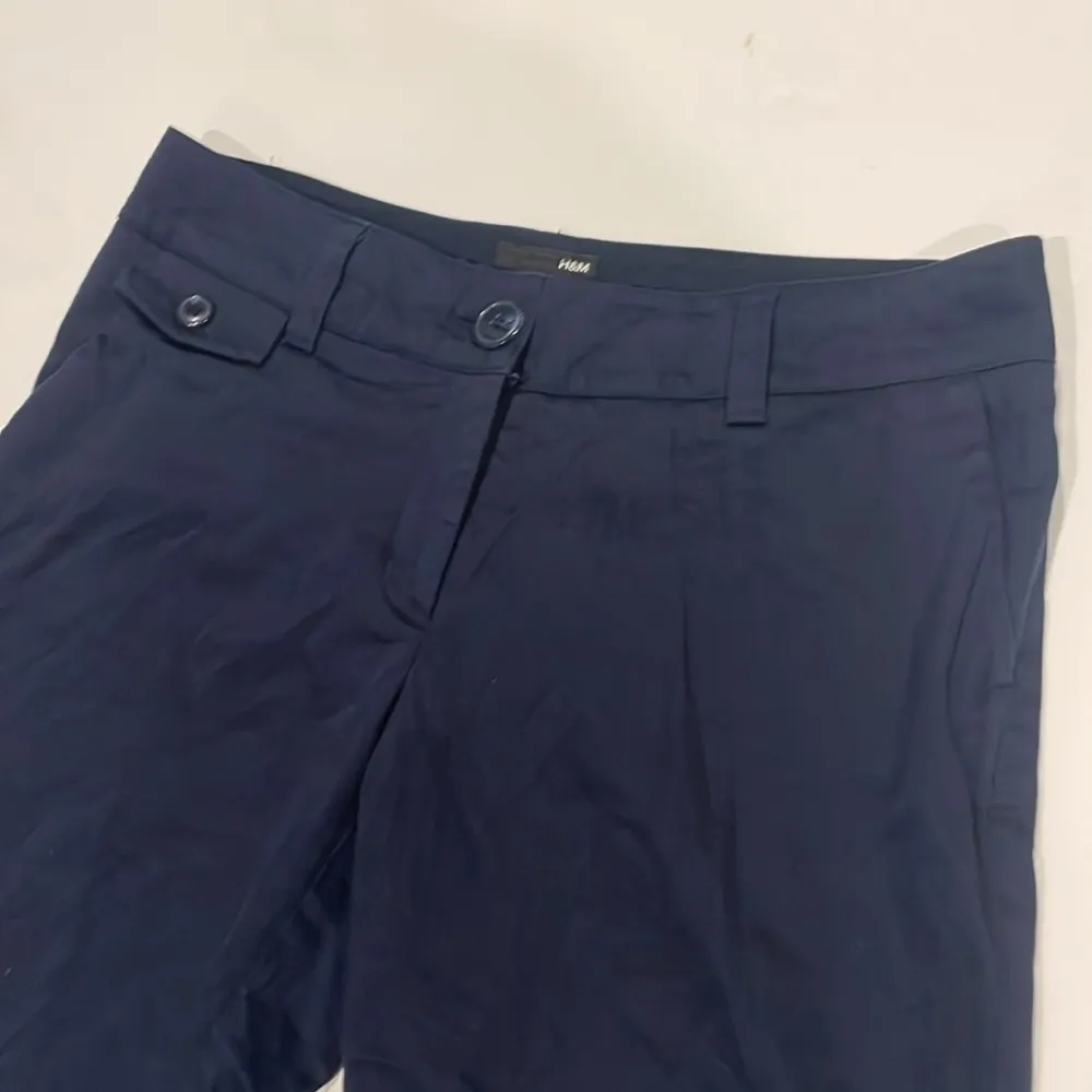 H&M Women’s Navy Blue Work Pants Size 8 - Image 3