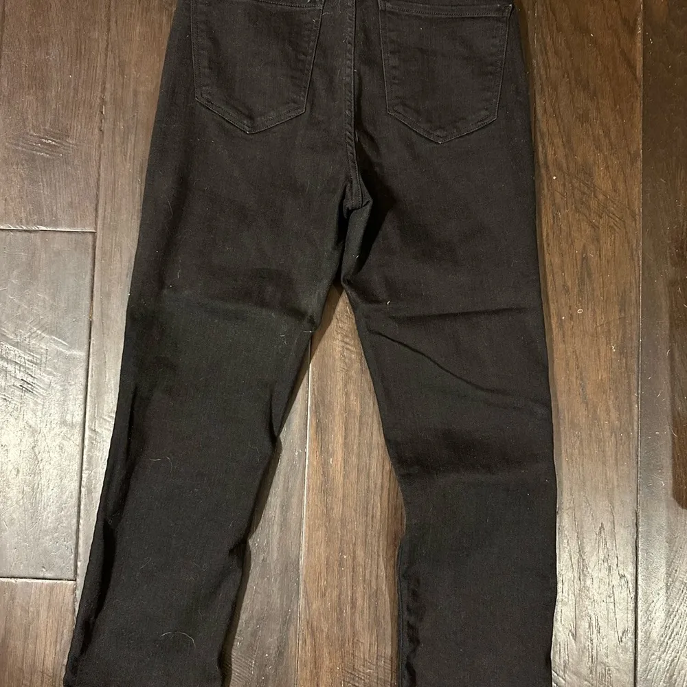 Black Denim Jeans Express button fly size 8 - Image 2