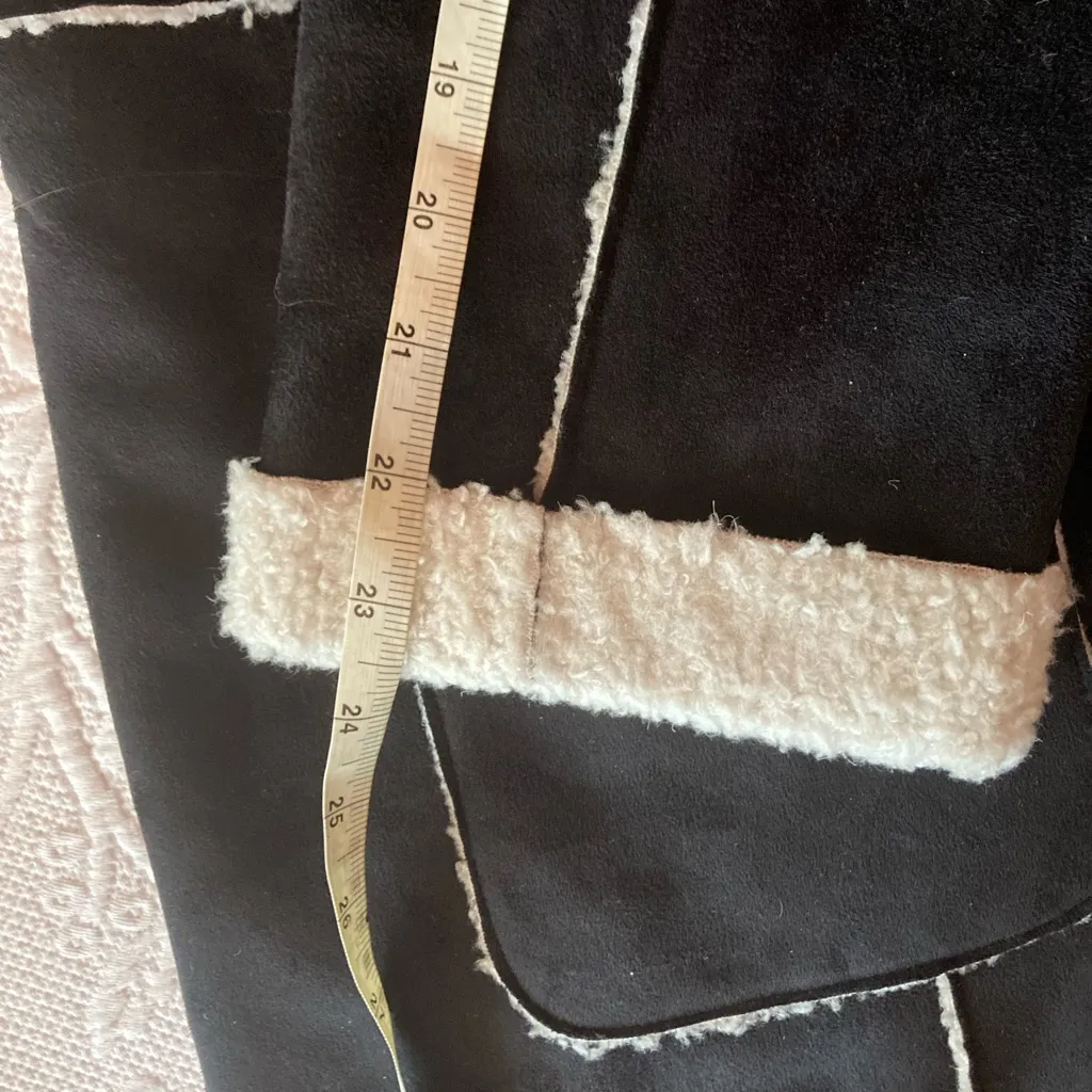 Nic+ Zoe NWT Black Sherpa Jacket evening chill reversible jacket black onyx Size M - Image 8