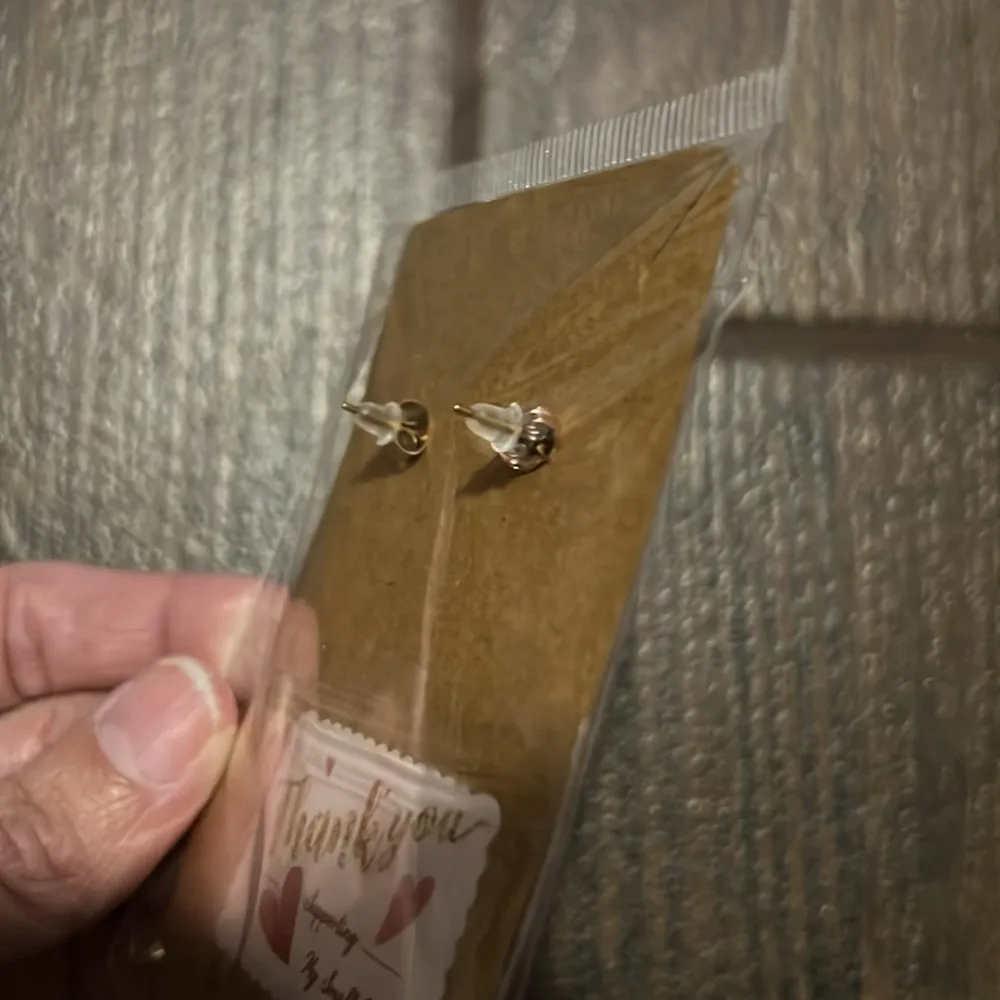 Rose Gold Flamingo Stud Earrings - Image 5