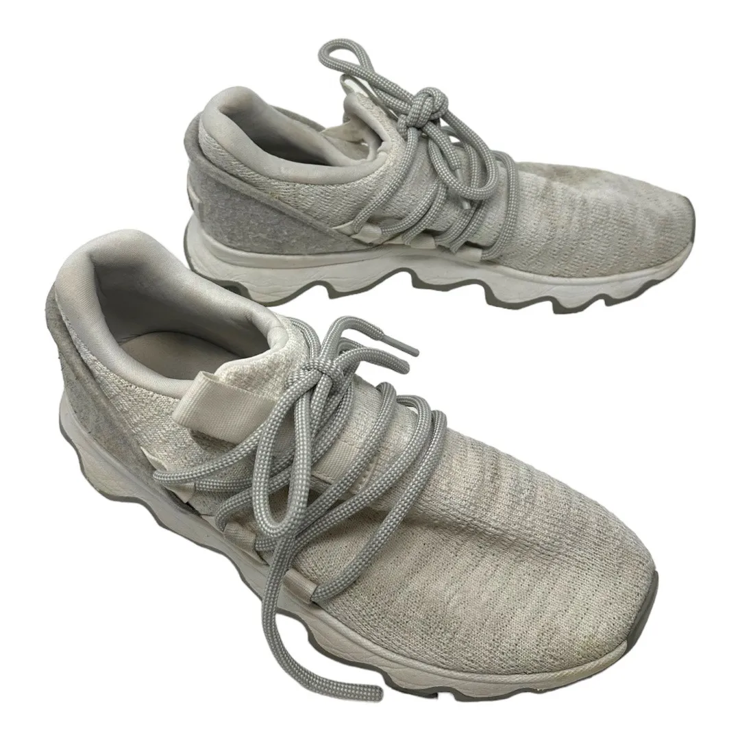Sorel Kinetic Lace Sneakers White Gray Knit Shoes Size 7 - Image 4
