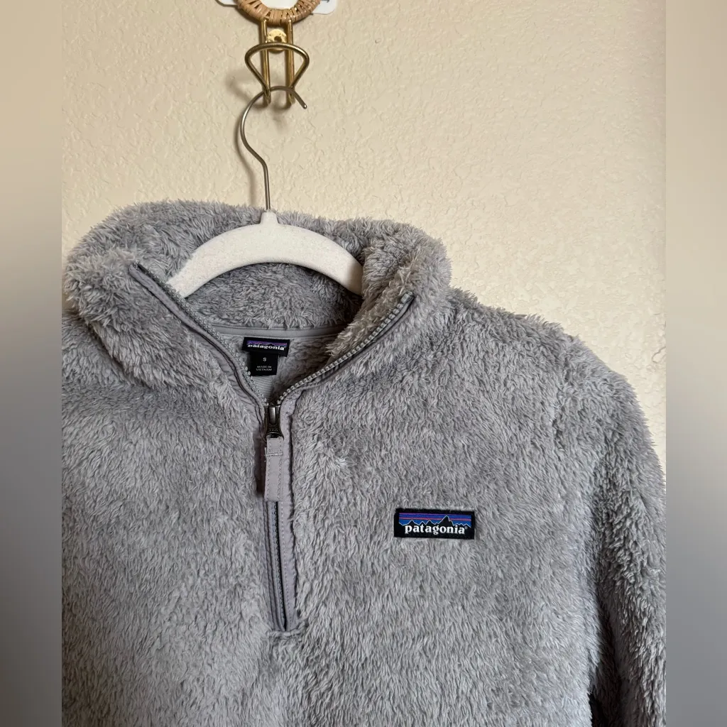 Patagonia El Gato‎ Pullover Sweater Sz Small in Grey Half Zip - Image 3