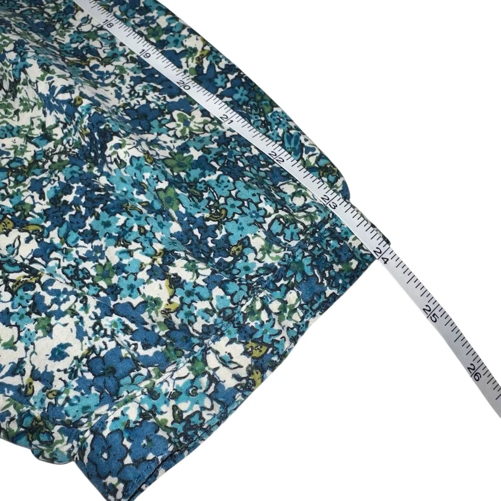 St. John's Bay Woman Blue and Green floral print peasant Top women’s size 2X - Image 9