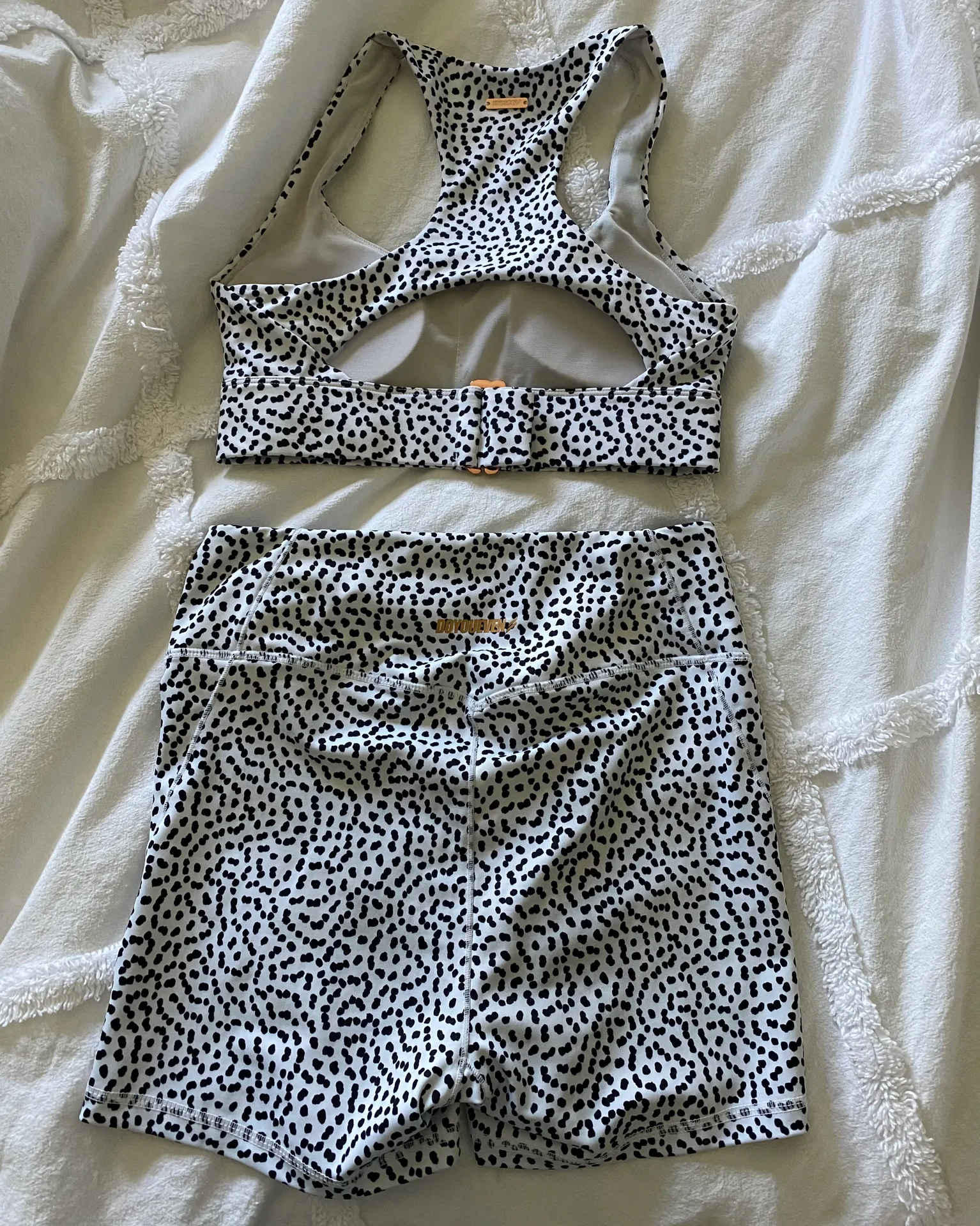 DOYOUEVEN Polka Dot Athletic Set - Image 3