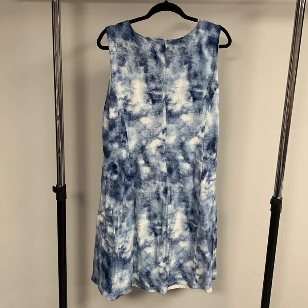 Lysse Blue and White Dress Size 1X - Image 3
