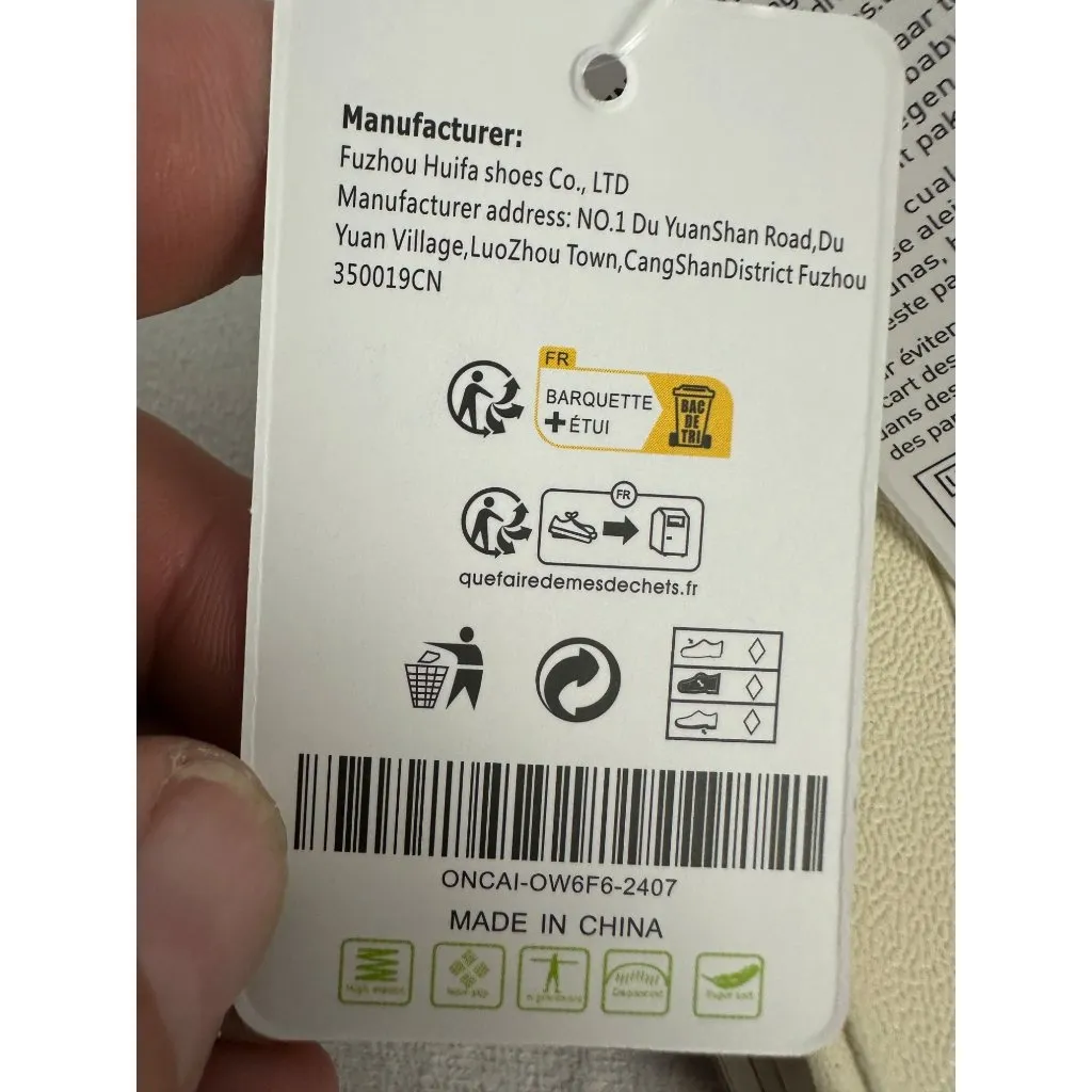 ONCAI Womens Flat Sandals Size 7 Pearl White Slip - Image 10