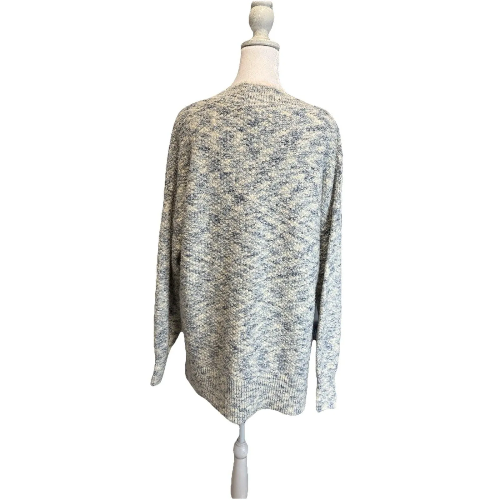 LC Lauren Conrad Sweater Size Medium V-Neck Seed Stitch Tunic - Image 8