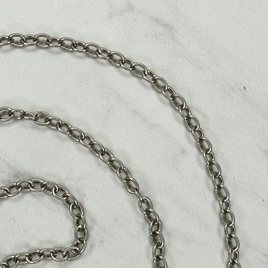 Silver Chain Link Purse Strap Replacement 46" Handbag Shoulder ✨ - Image 4