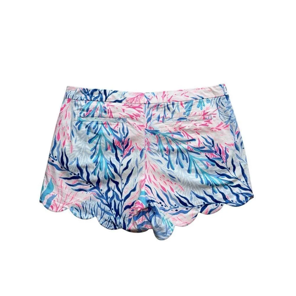 Lilly Pulitzer Buttercup Stretch Short In Crew Blue Tint Kaleidoscope Size 12 - Image 5